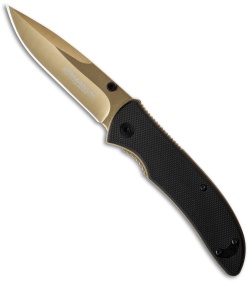 Boker Magnum Black Gold Spring Assisted Knife (3.25" Gold) 01RY111