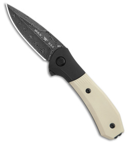 Buck 590 Paradigm Limited Edition Spring Assisted Knife Ivory G-10 (3" Damascus)