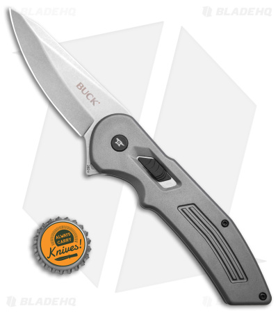 Buck Hexam Spring Assisted Knife Gray Al (3.3" SW) 0262GYS