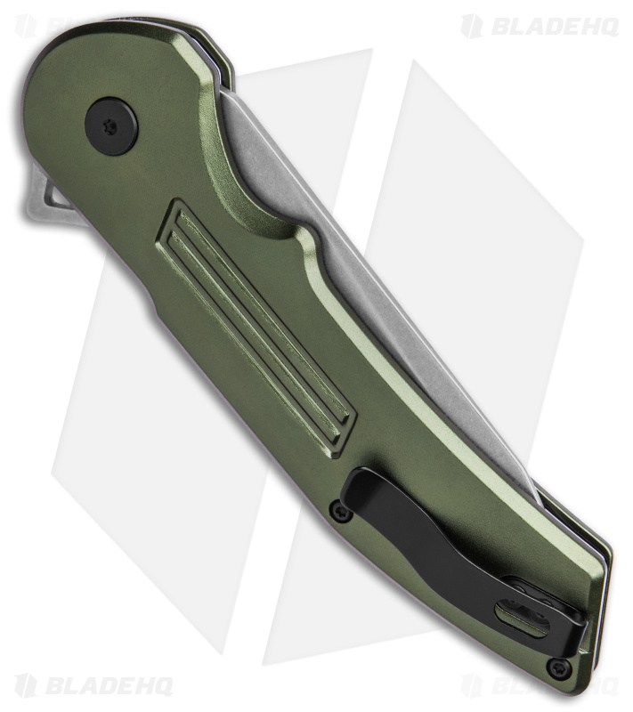 Buck Hexam Spring Assisted Knife Green Aluminum (3.3" SW) 0262ODS