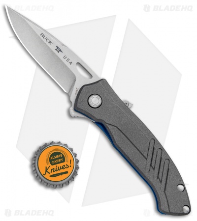 Buck Momentum ASAP Spring Assisted Knife Gray (3.25" Stonewash) 0294GYS