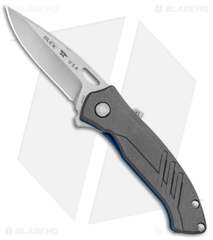 Buck Momentum ASAP Spring Assisted Knife Gray (3.25" Stonewash) 0294GYS