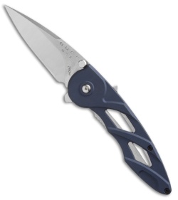 Buck Rush Spring Assisted Knife Blue Aluminum (2.5" Satin) 0290BLS1