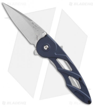 Buck Rush Spring Assisted Knife Blue Aluminum (2.5" Satin) 0290BLS1