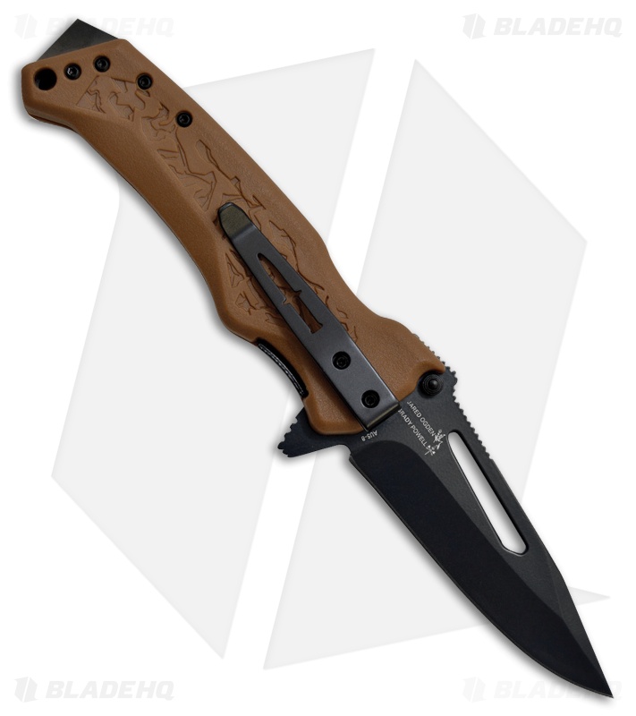 Camillus Canyon NS 8 Spring Assisted Knife Brown GRN - (3.25" Black)