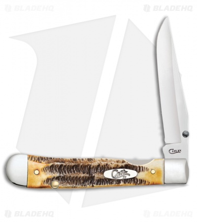 Case Kickstart TrapperLock Assisted Knife BoneStag (6.5154AC SS)