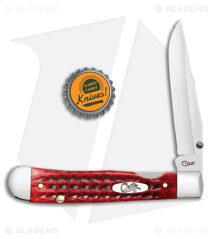 Case Kickstart TrapperLock Assisted Knife Pocket Worn Old Red Bone (6154AC SS)