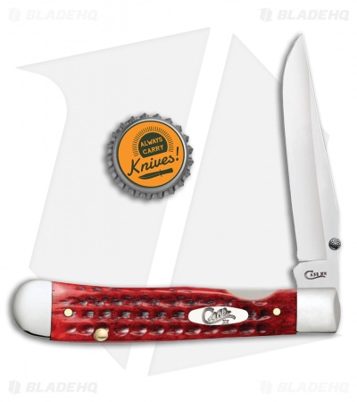Case Kickstart TrapperLock Assisted Knife Pocket Worn Old Red Bone (6154AC SS)
