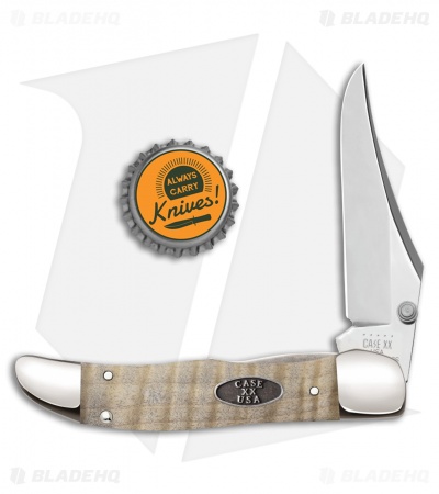 Case Kickstart Hunter Assisted Knife Natural Curly Maple (71265AC SS) 25946