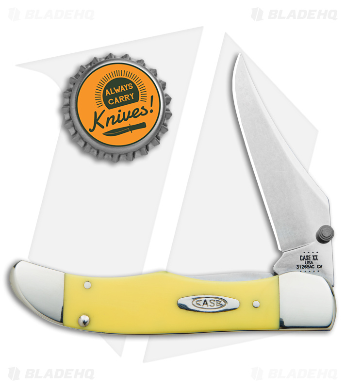 Case Kickstart Mid-Folding Hunter | Yellow Assisted | Blade HQ