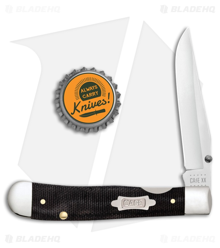 Case Kickstart TrapperLock Knife | Black Canvas - Blade HQ