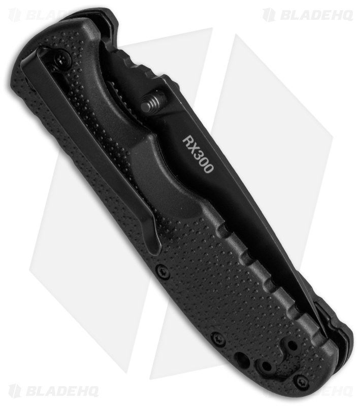 Coast Knives RX300 Spring Assisted Knife (3" Black Serr) 20858