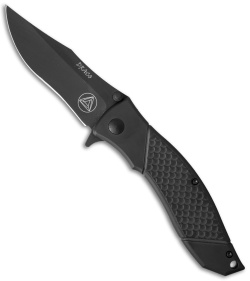 Combative Edge Draco D1 Spring Assisted Knife Black (3.5" Black)