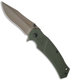 Combative Edge M1-Assist Clip Point Knife OD Green (3.875" FDE)