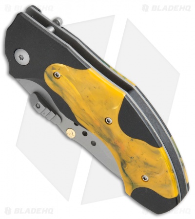 CRKT Elishewitz Horus Spring Assisted Knife Orange/Black (3.125" BB Serr) 1151
