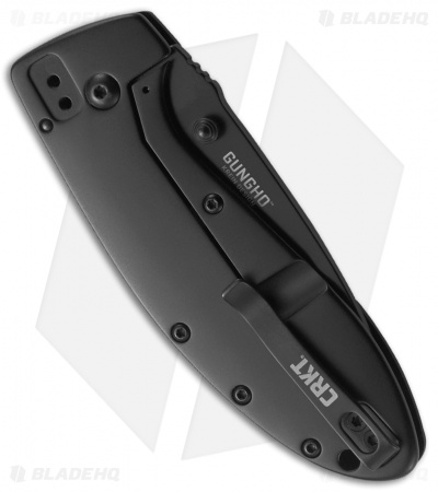 CRKT Krein Gungho Spring Assisted  Knife Black G-10 (2.78" Black) 7740