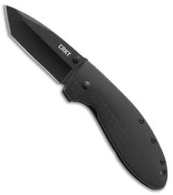 CRKT Krein Gungho Spring Assisted  Knife Black G-10 (2.78" Black) 7740