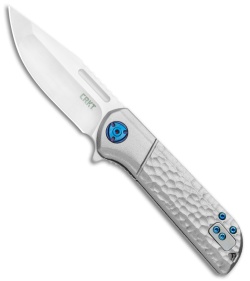 CRKT Mah Lanny Spring Assisted Liner Lock Knife Aluminum (3.2&quot; Satin) 6525 | 130483