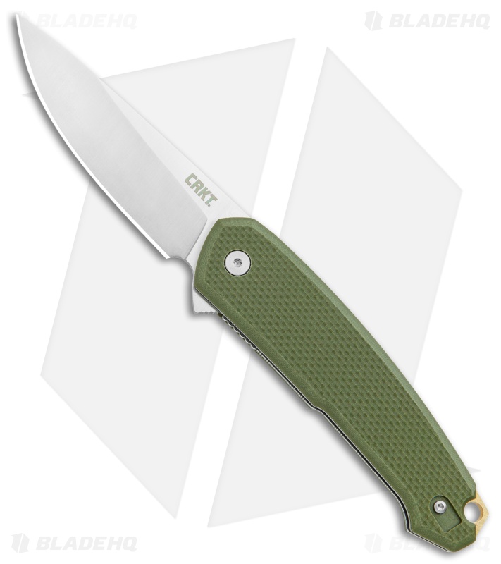 CRKT Tueto - Spring Assisted Knife | OD Green | Blade HQ