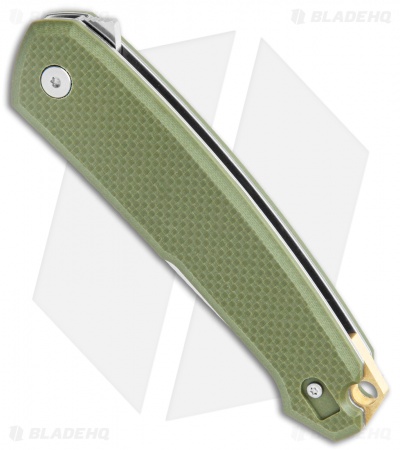 CRKT Vox Tueto Spring Assisted Flipper Knife OD Green G-10 (3.3" Satin) 5325