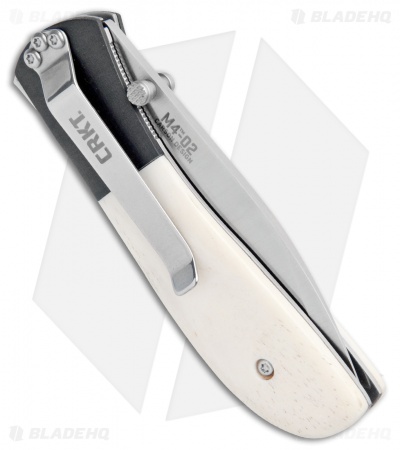 CRKT Carson M4-02 White Bone Spring Assisted Knife (3.25" Satin)