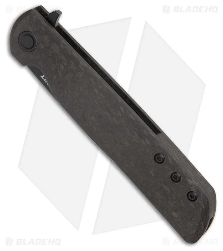 CRKT LCK + Liner Lock Knife Carbon Fiber (3.3" Titanium Nitride) 3801K