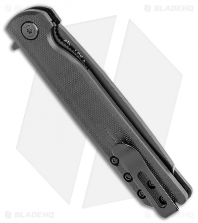CRKT LCK + Spring Assisted Reverse Tanto Knife Black FRN (3.3" Black) 3802K