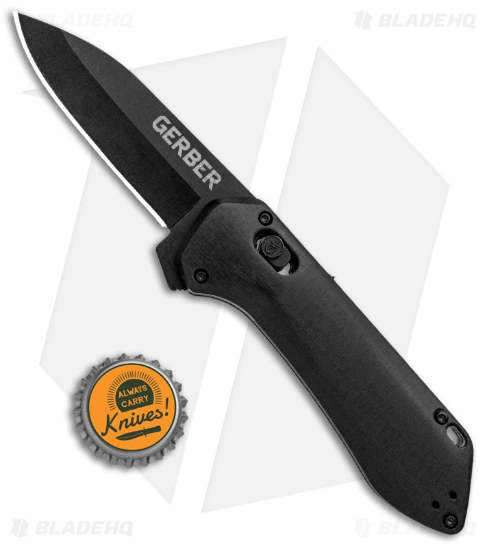 Gerber Highbrow Compact A/O Spring Assisted Knife Black (2.8" Onyx) 