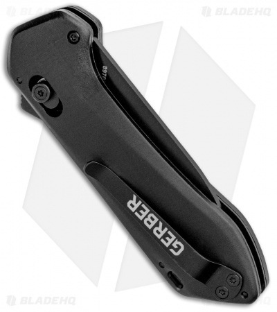 Gerber Highbrow Compact A/O Spring Assisted Knife Black (2.8" Onyx Serr) 