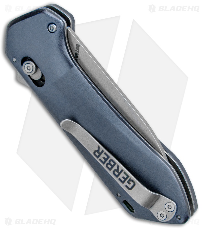 Gerber Highbrow Compact A/O Spring Assisted Knife Blue (2.8" Stonewash) 