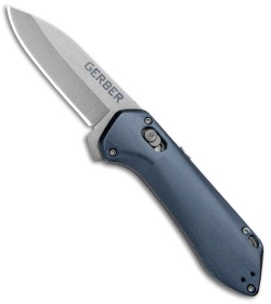 Gerber Highbrow Compact A/O Spring Assisted Knife Blue (2.8" Stonewash) 