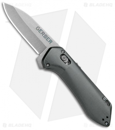 Gerber Highbrow Compact A/O Spring Assisted Knife Gray (2.8" Stonewash) 