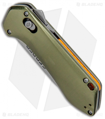 Gerber Highbrow Compact Spring Assisted Knife Green (2.8" Stonewash) 