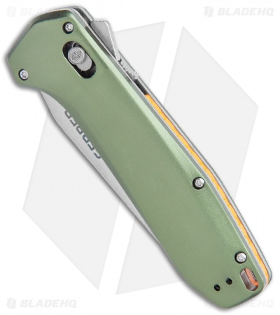 Gerber Highbrow Assisted Opening Knife Green  Aluminum (3.3" SW) 30-001642