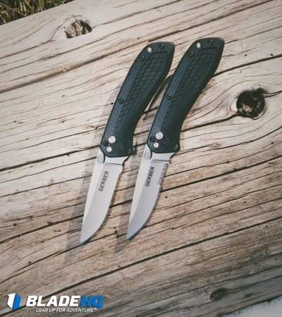 Gerber US-Assist Spring Assisted Knife Black (3" 420HC Gray Serr) 30-001294
