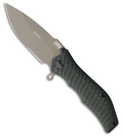 HTM Darrel Ralph Gun Hammer Spring Assisted Knife OD Green (3.5" Gray)