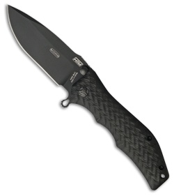 HTM Darrel Ralph Large Gun Hammer Spring Assisted Knife Black (3.8" Black)