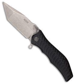 HTM Darrel Ralph Gun Hammer Tanto Liner Lock Knife Black (3.5" Stonewash)