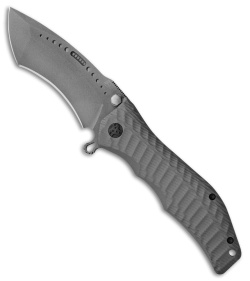 HTM Darrel Ralph Large Gun Hammer Radian Liner Lock Knife Gray (3.8" SW)