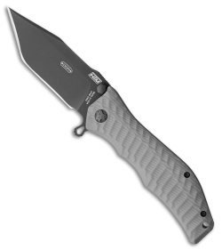 HTM Darrel Ralph Large Gun Hammer Tanto Liner Lock Knife Gray (3.8" Black)