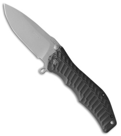 HTM Darrel Ralph Large Gun Hammer Torpedo Liner Lock  Knife Black (3.8" BB)