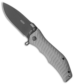 HTM Darrel Ralph Large Gun Hammer Torpedo Liner Lock Knife Gray (3.8" Black)