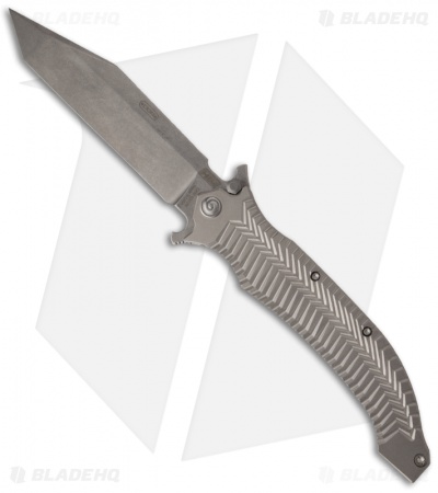 HTM Darrel Ralph AXD 5.5 Spring Assisted Knife (5.5" Stonewash Plain)