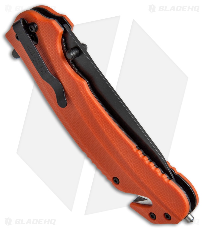 Kershaw Barricade Assisted Opening Knife Orange GFN (3.5" Black Oxide) 8650