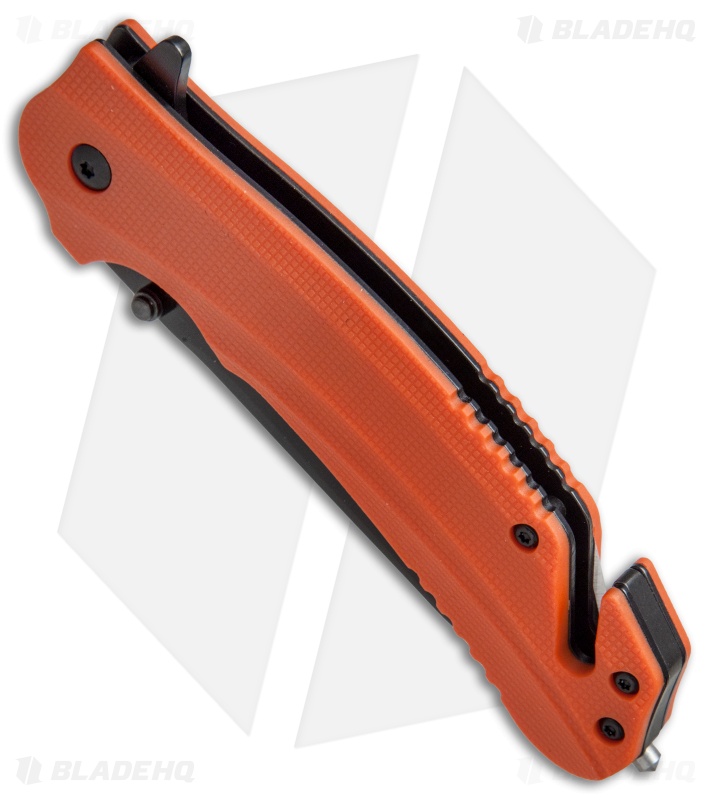 Kershaw Barricade Assisted Opening Knife Orange GFN (3.5" Black Oxide) 8650