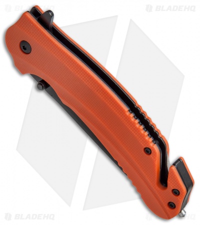 Kershaw Barricade Assisted Opening Knife Orange GFN (3.5" Black Oxide) 8650