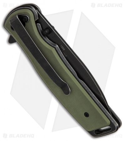 Kershaw Bevy Assisted Opening Knife OD Green G-10 (3.5" Blackwash) 