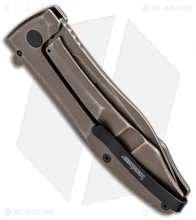 Kershaw Boilermaker Assisted Opening Frame Lock Knife Brown (3.3" Brown) 3475
