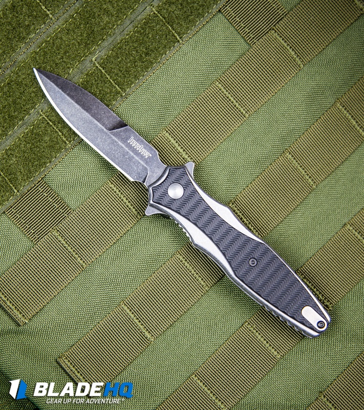 Kershaw Decimus A/O Frame Lock Knife Black GFN (3.25" Blackwash) 1559