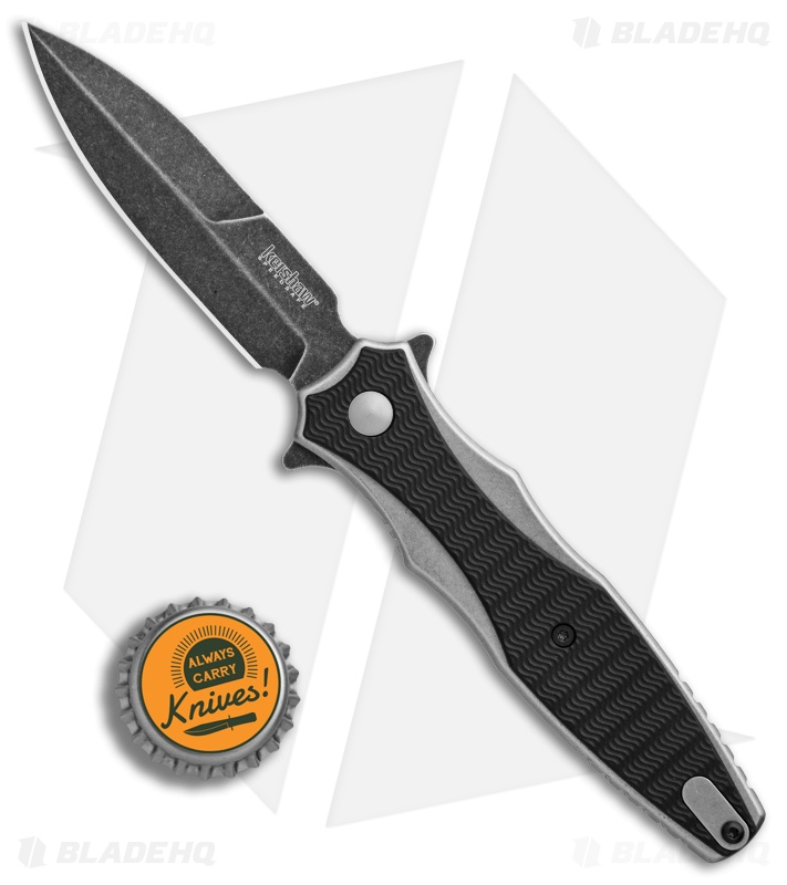 Kershaw Decimus A/O Frame Lock Knife Black GFN (3.25" Blackwash) 1559